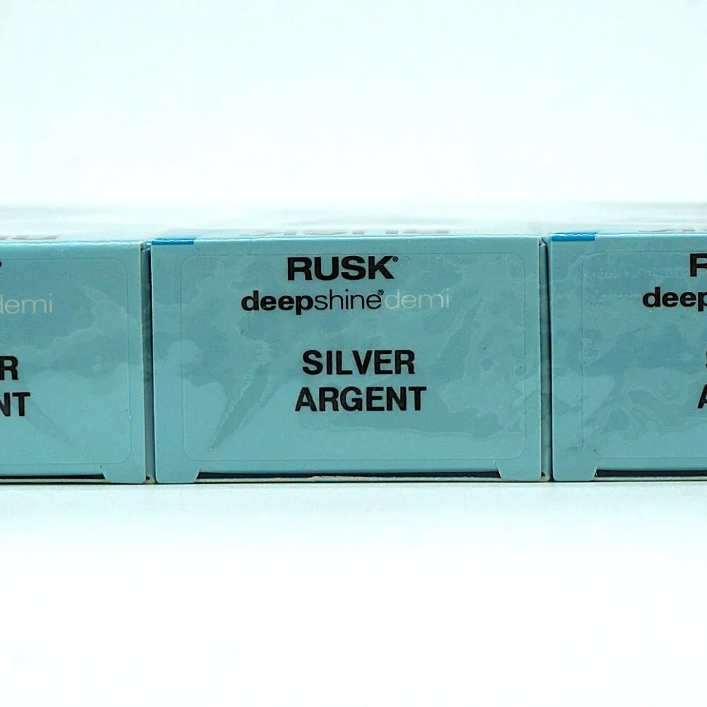 Rusk Deepshine Demi Hair Color Silver 3.4oz Lot 3 Ammonia-Free NEW‎